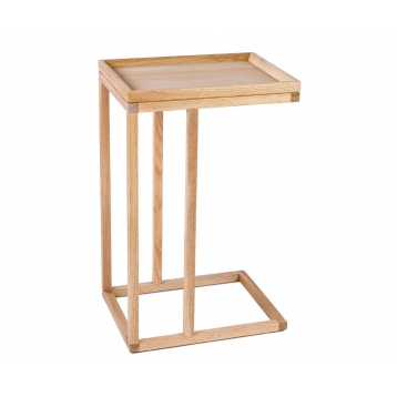 Mesa de madera de roble
