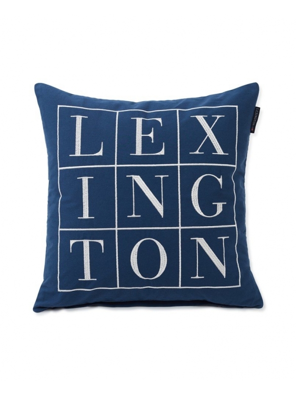 Cojín Lexington Logo Cotton Twill Azul